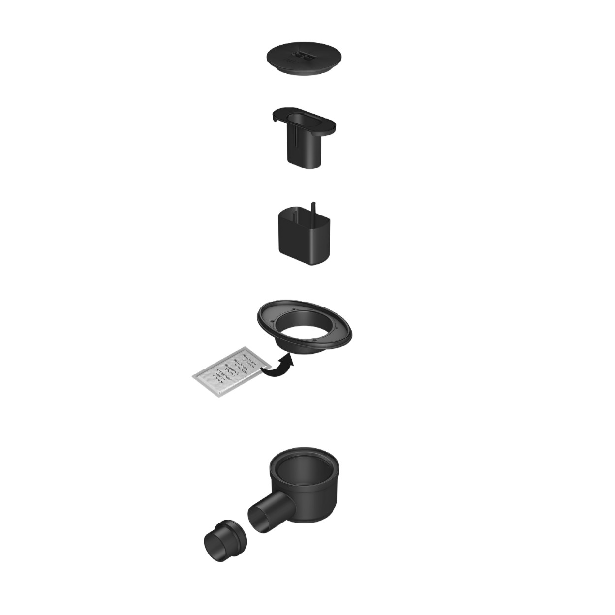 Wedi Fundo Goot afvoer DN-50 horizontaal